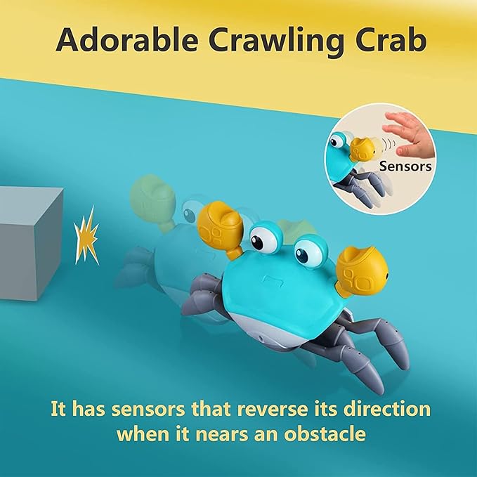 🦀 Smart Crawling Crab Toy – Musical Interactive Baby Toy