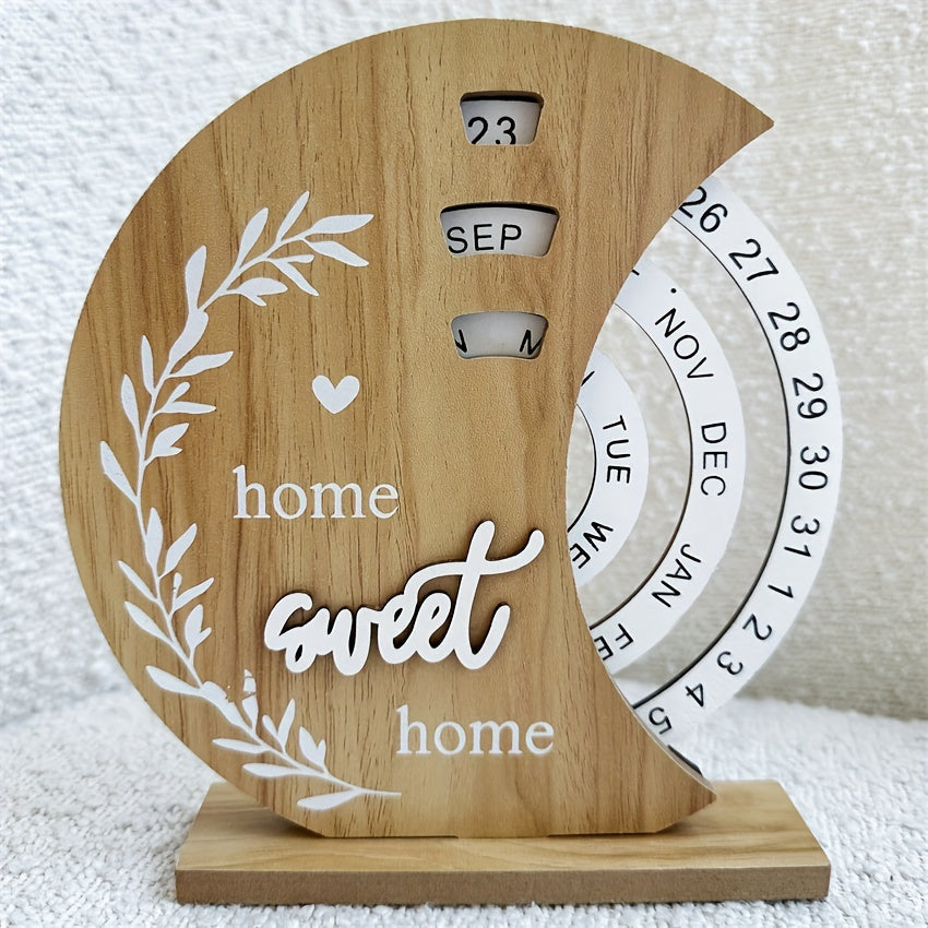 Wooden Moon Ferris Wheel Calendar-HMT14WC