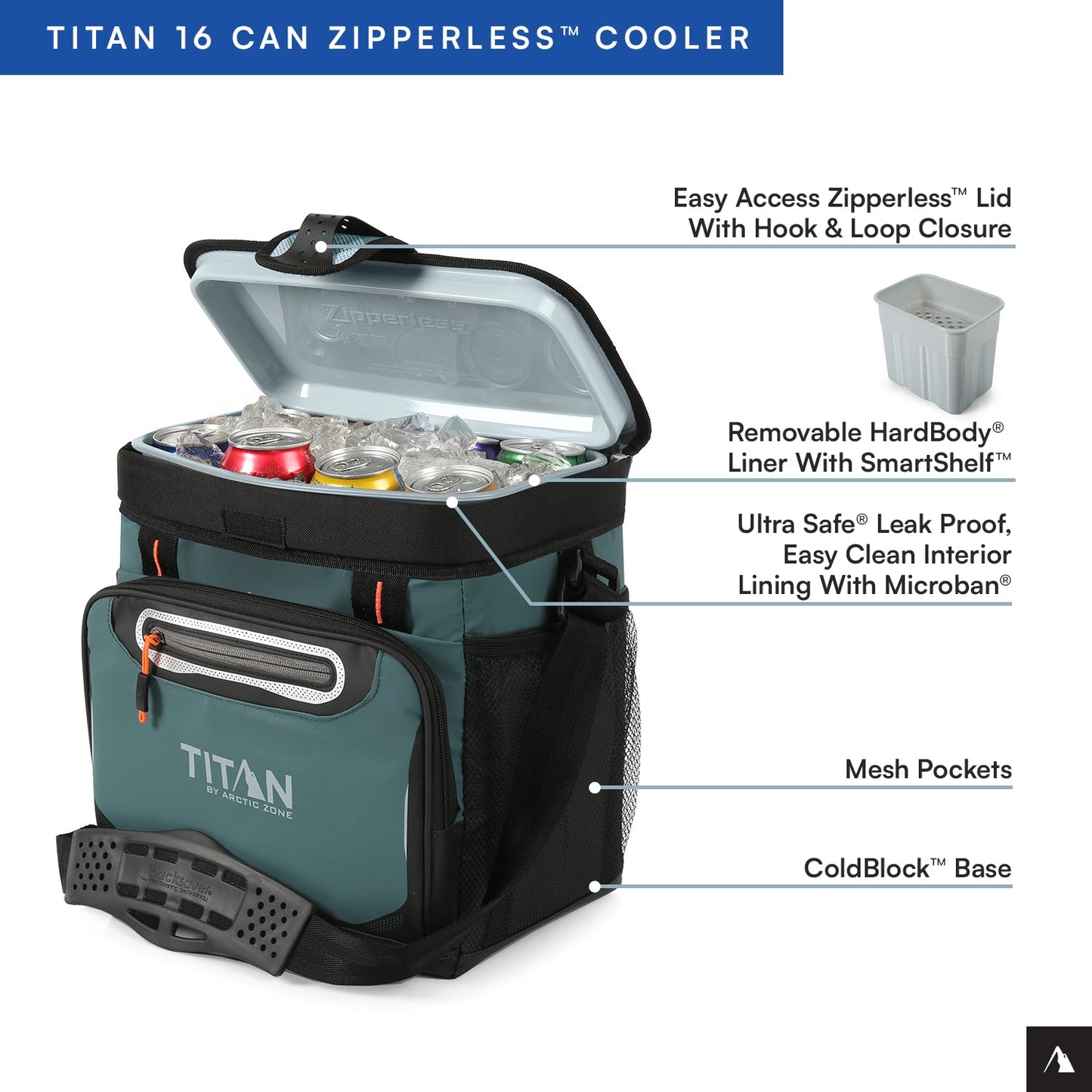 16 Can Zipperless HardBody® Cooler