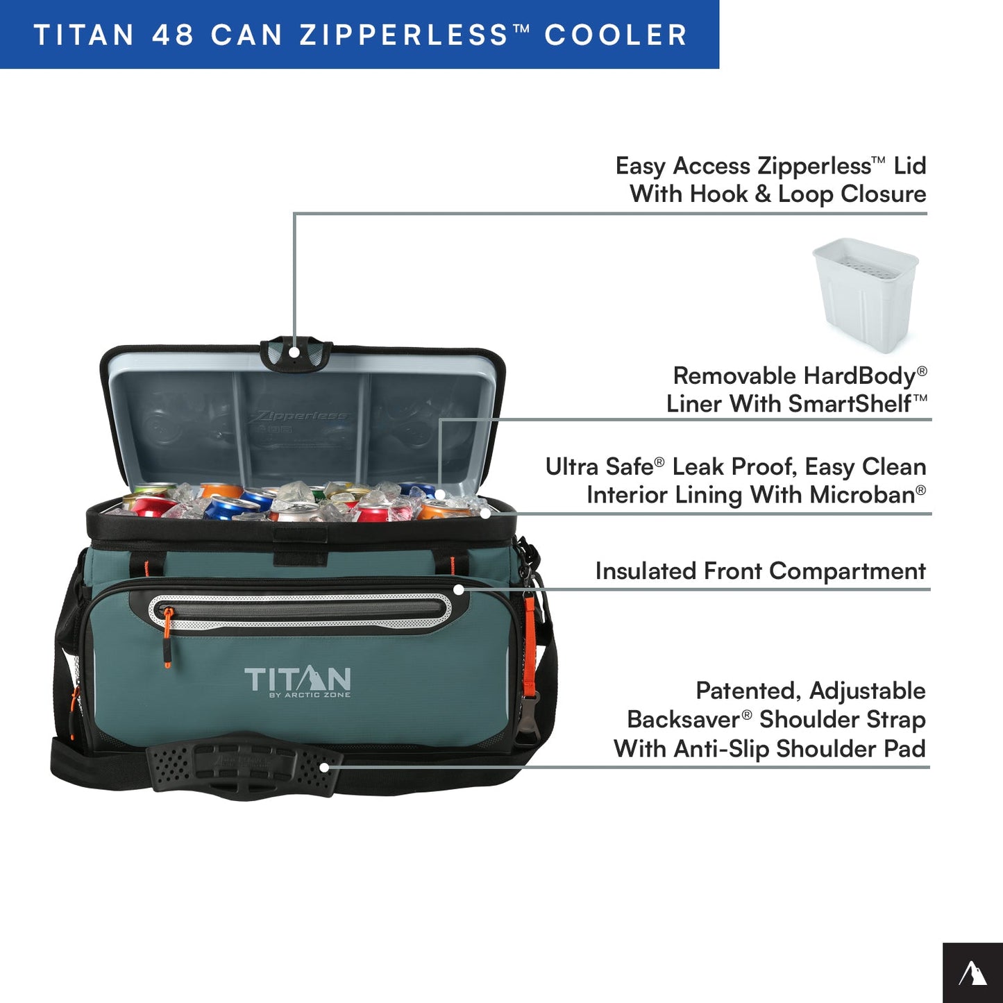 48 Can Zipperless HardBody® Cooler