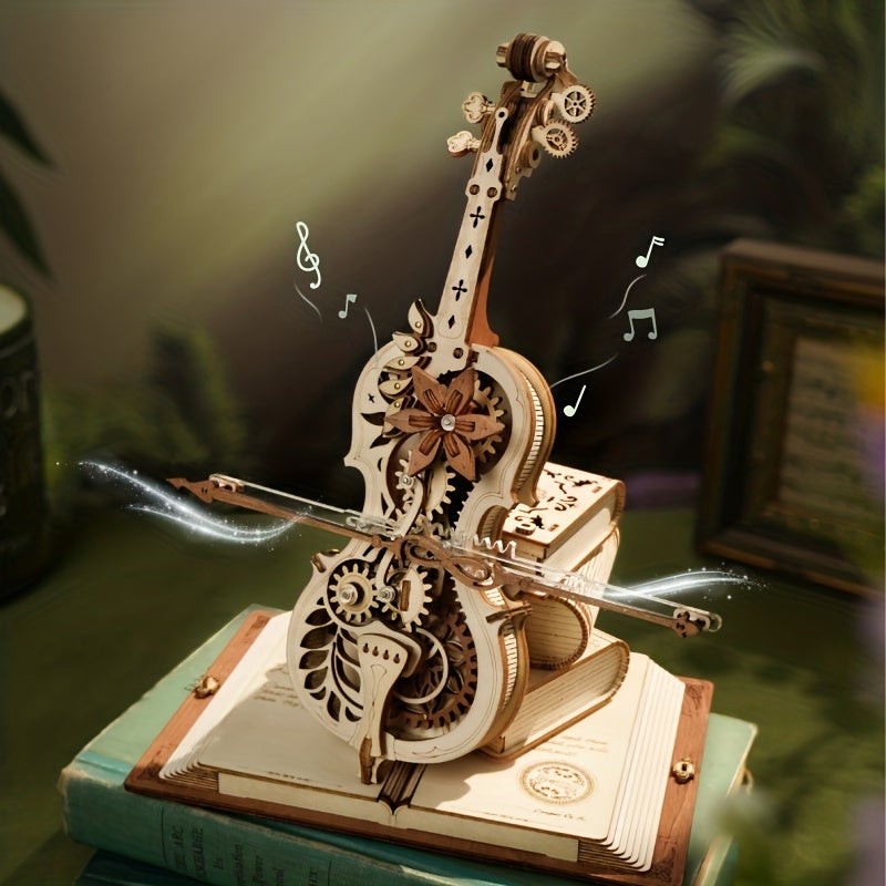 3D Wooden Puzzle Music Box Gift- HMT24MB