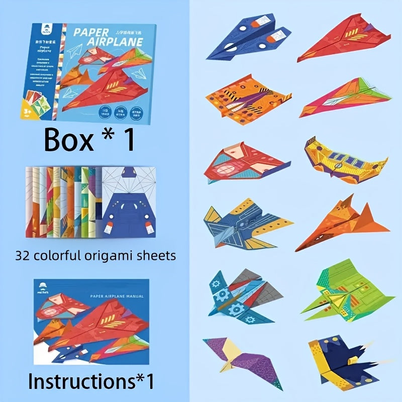 16 Styles/32 Sheets of Colorful DIY Craft Paper Set TJR8M3L