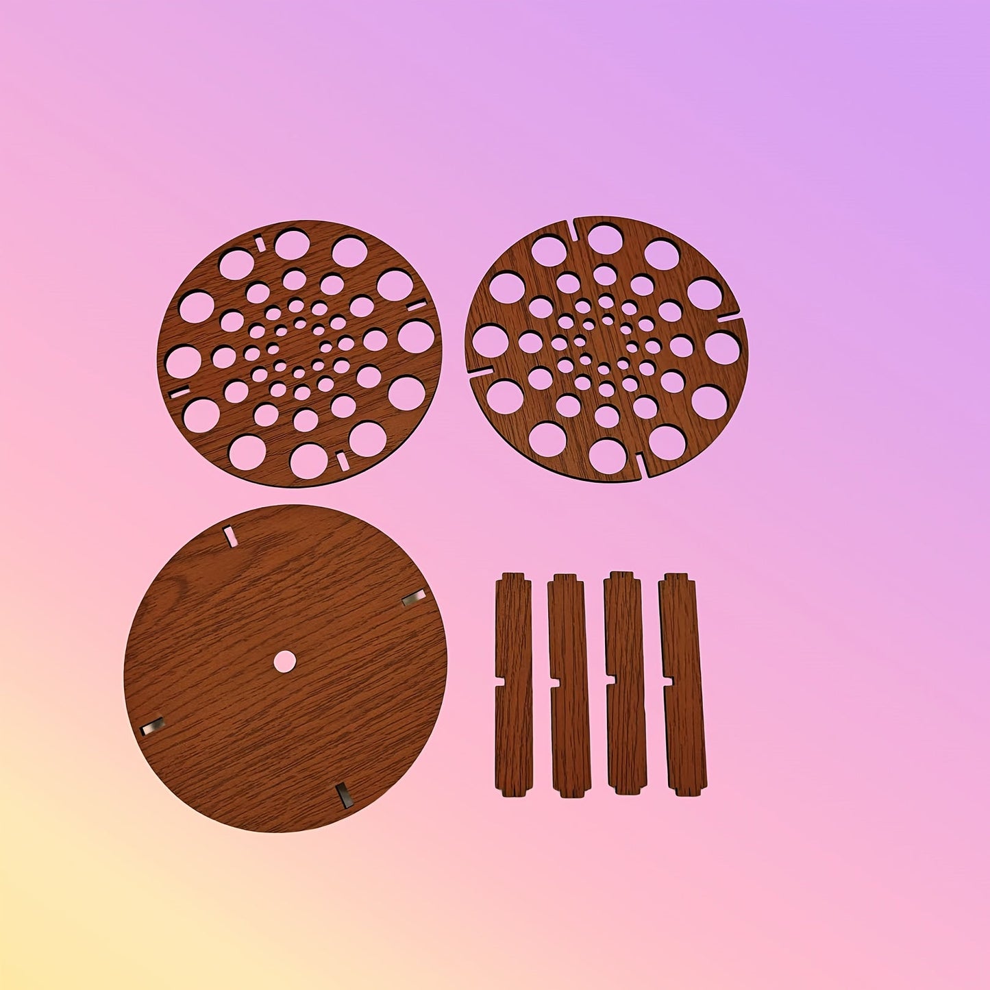 Rotating Circular Multifunctional Art Pen Holder - DN2J