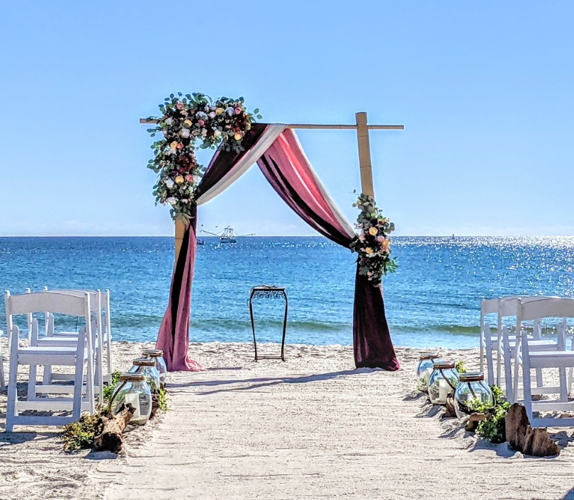 2 Post Bamboo Wedding Arbor