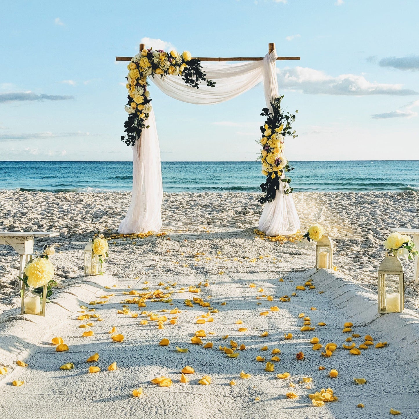 2 Post Bamboo Wedding Arbor