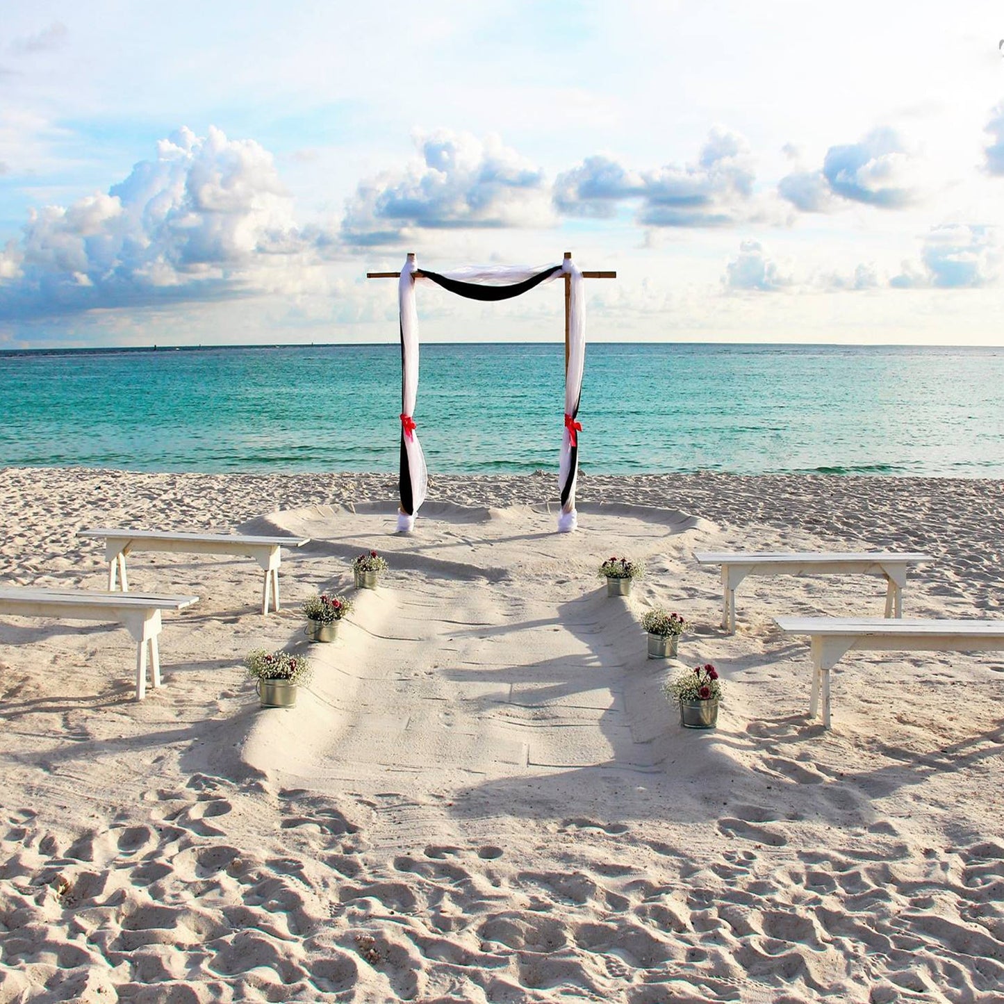 2 Post Bamboo Wedding Arbor