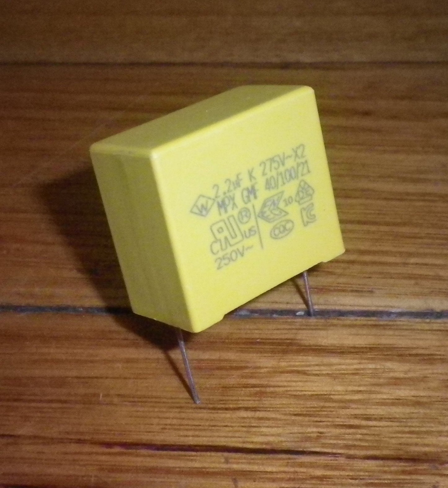 2.2uF 275VAC X2 Mains Suppression Capacitor - Part # 2.2MKPX2-275