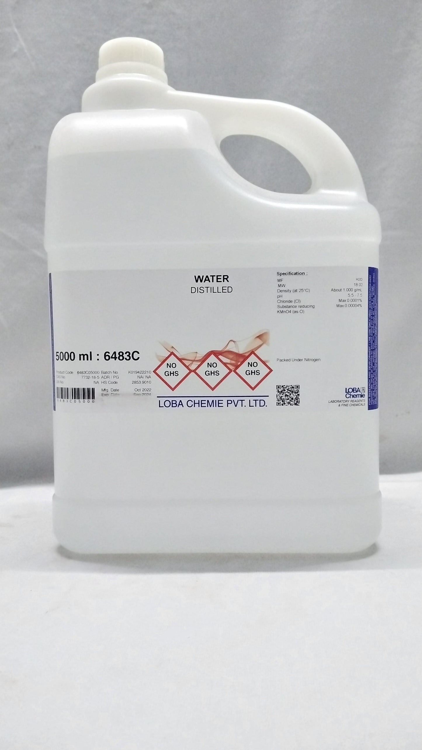 Distilled Water 0 TDS Rankem/Avantor