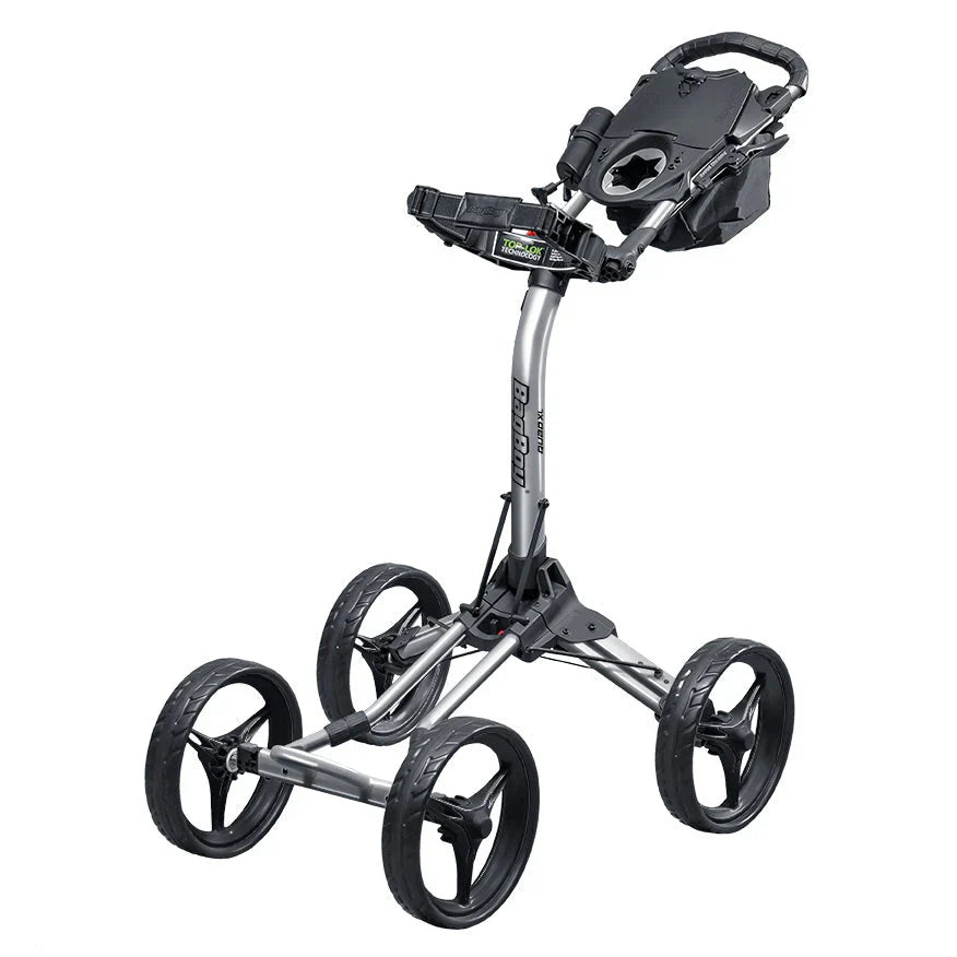 Caddie Wheel + Bag Boy Quad XL Push Cart Bundle