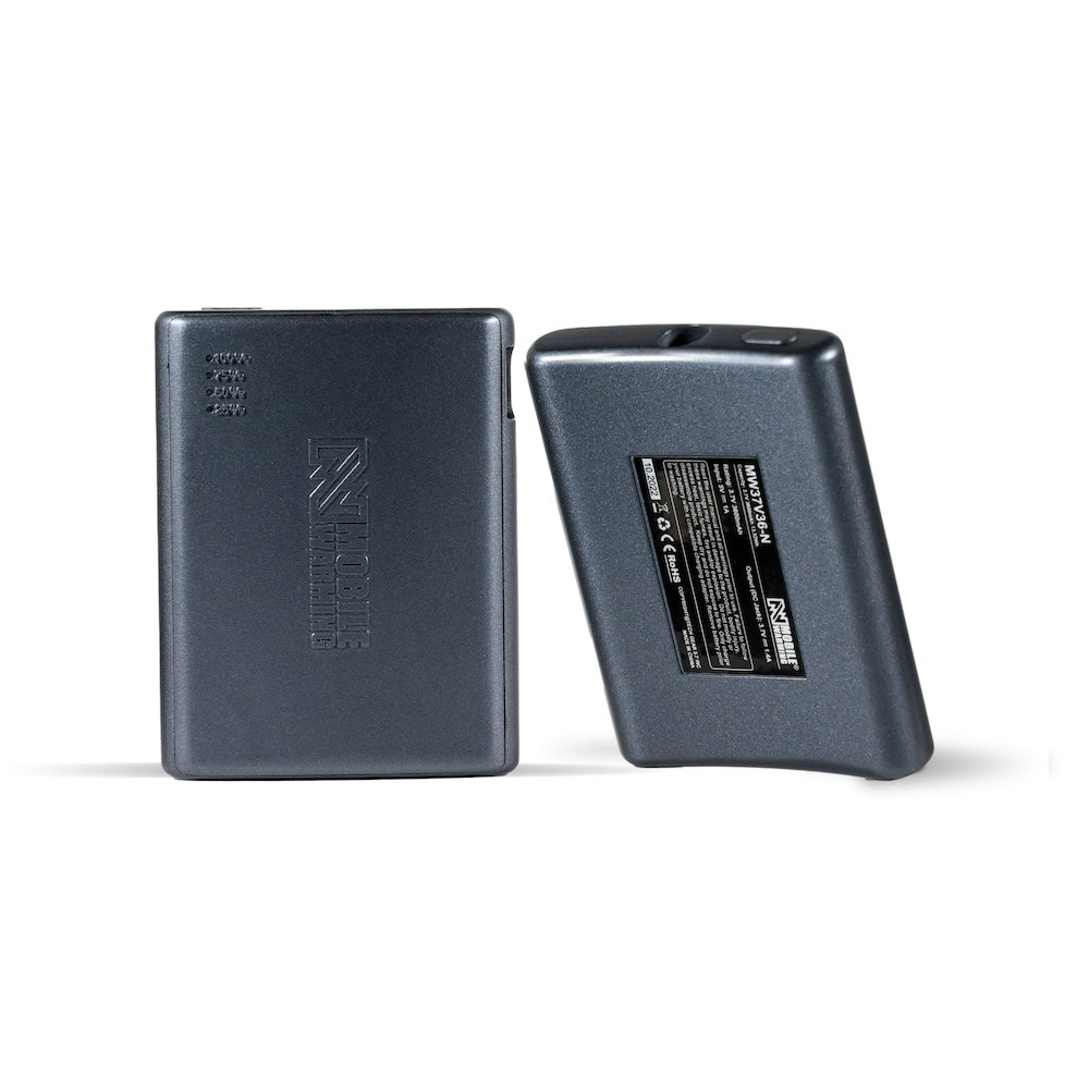3.7v Powersheer™ Micro Sock Batteries 3600mAh and Cable 2 Pack