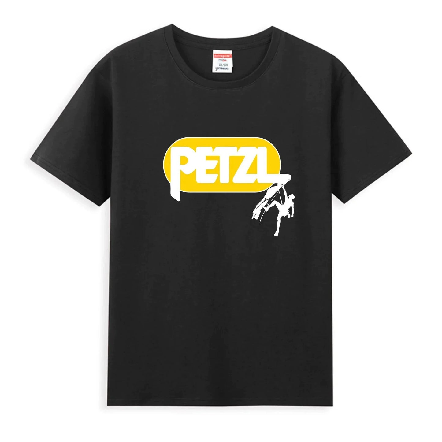 2025 Men T Shirt Casual PETZL Life Wall Climbing Hiking and Trail Running Camping Drifit T-shirt Comfortable Streetwear S-4XL