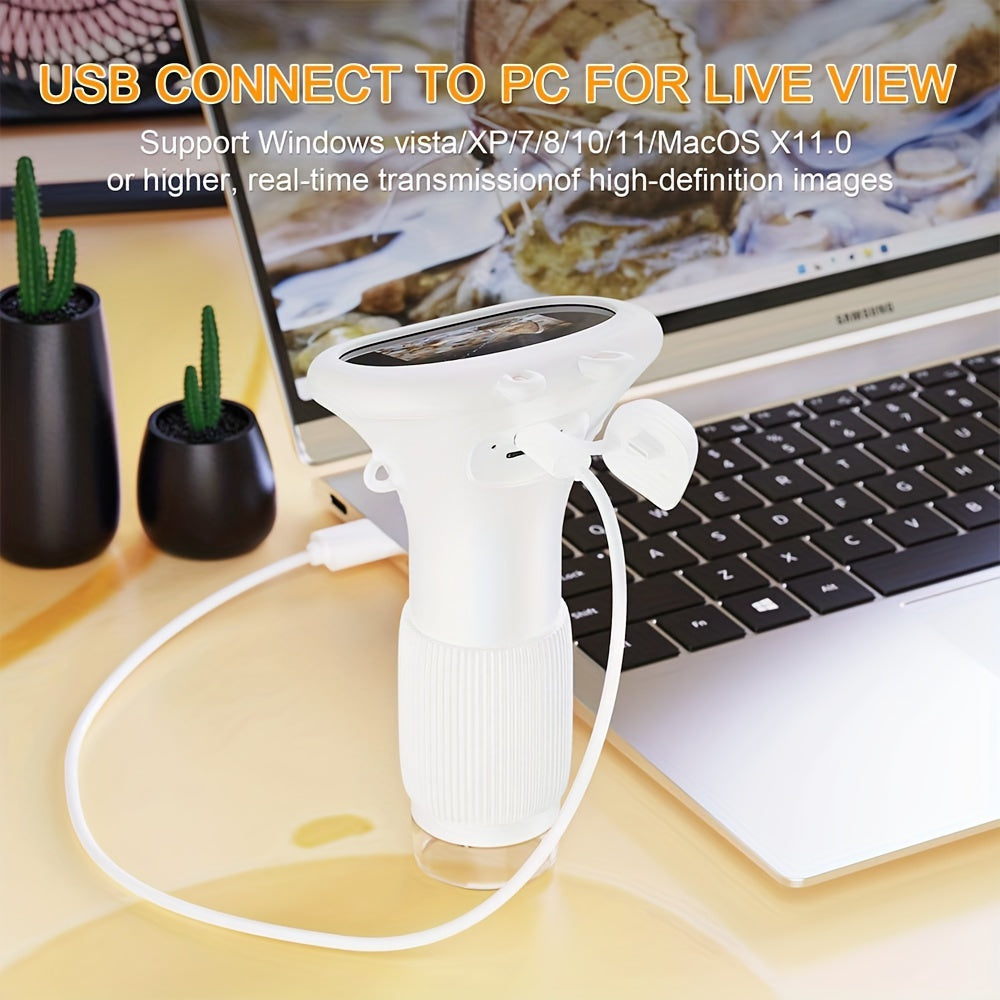 Youngsters' Portable Microscope, TF Card Slot, Macro IPS TJR4D7M