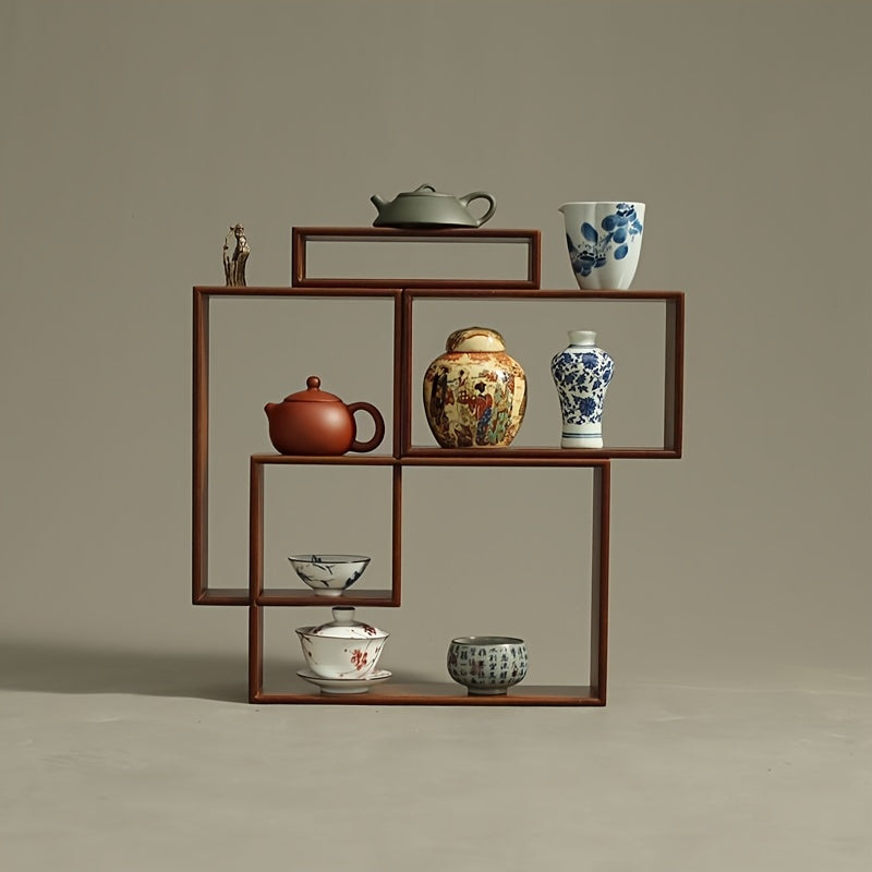 4pcs Art Deco Wooden Display Shelf Set - 2NJD