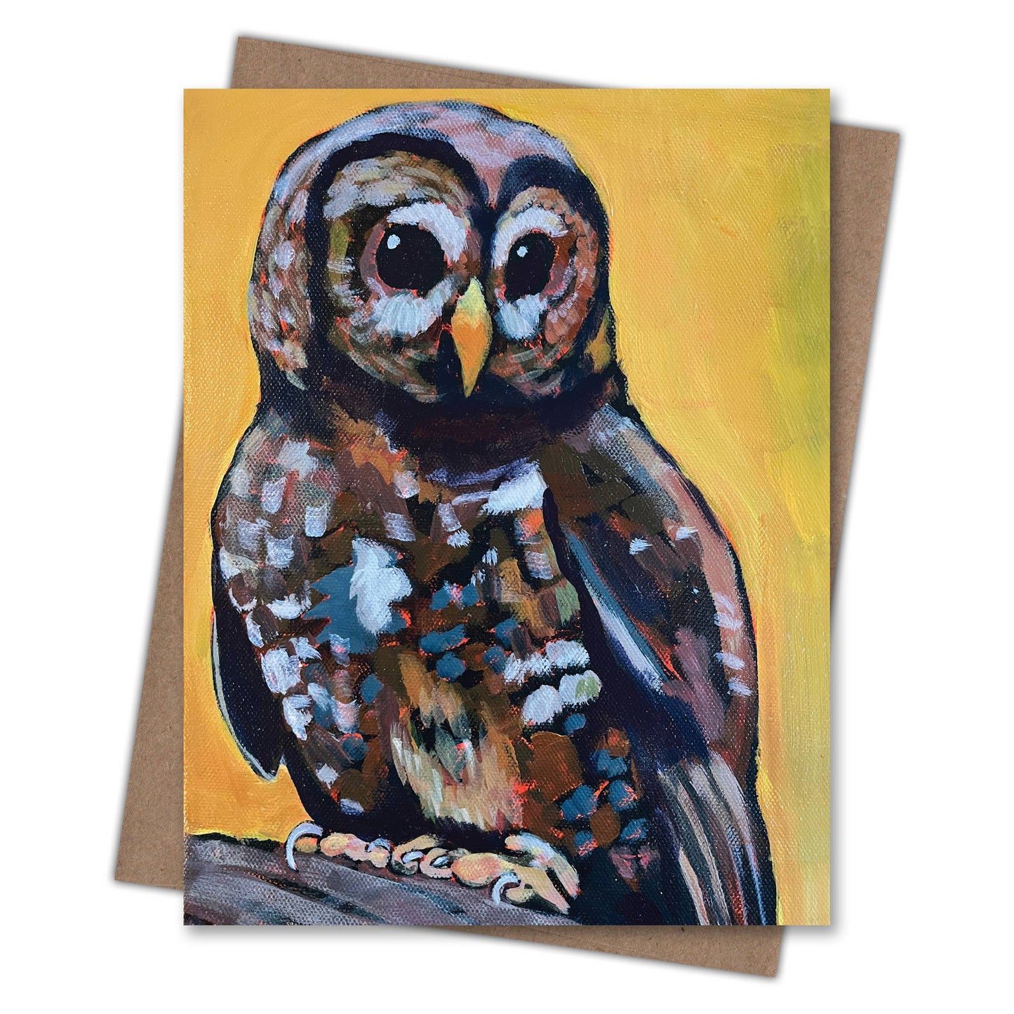 Waterknot - Spotted Owl Blank Notecard
