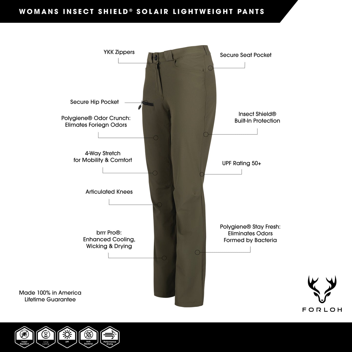 Women's Insect Shield® SolAir Lightweight Pants