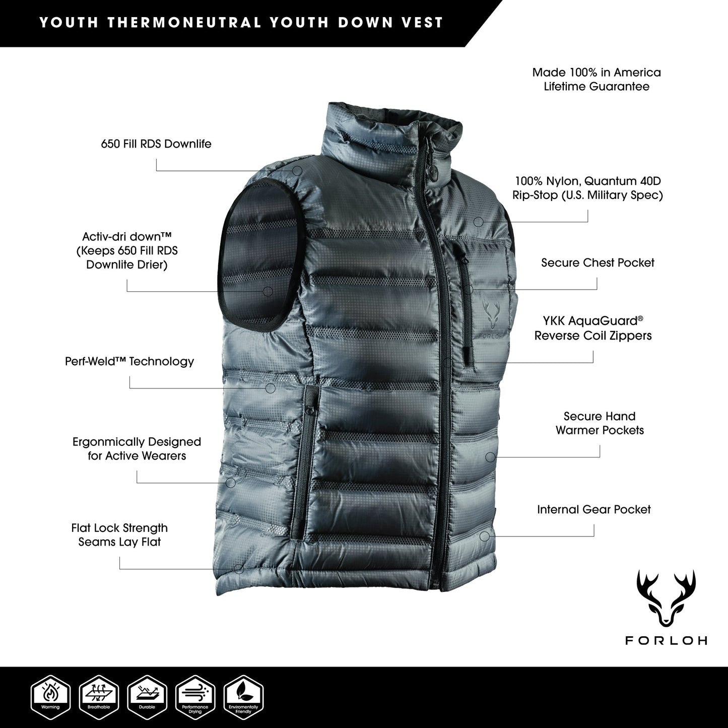 Youth ThermoNeutral Down Vest