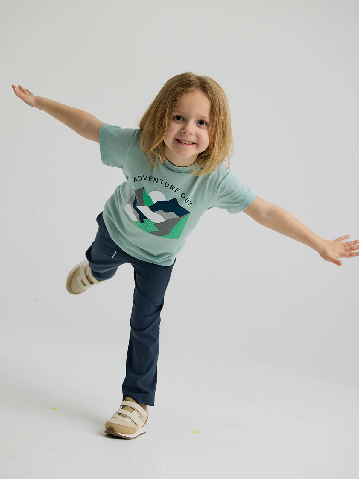 Toddler Canyon Tee - Heather Ocean Mist