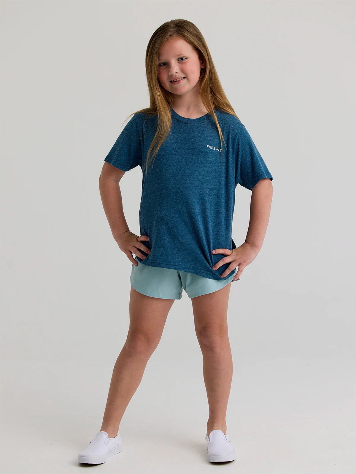 Youth Salt & Sun Tee - Heather Legion Blue