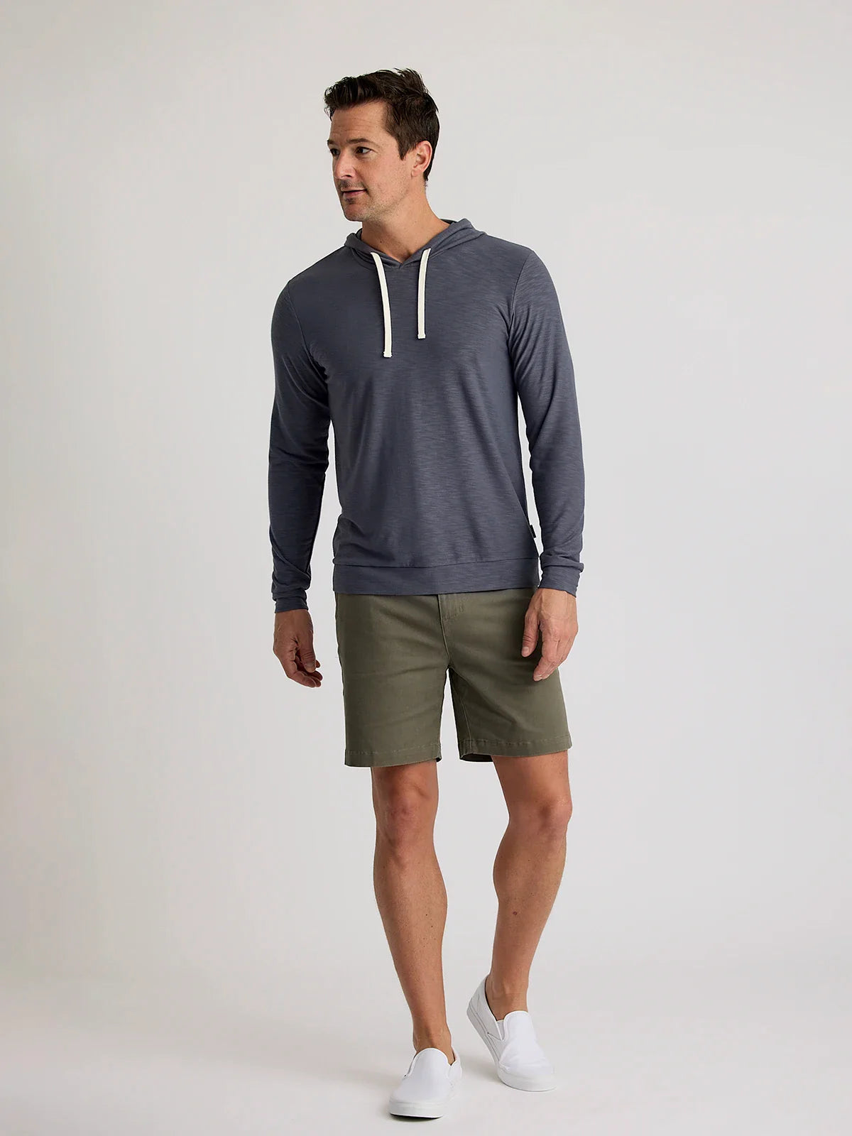 Men's Bamboo Slub Hoodie II - Storm Cloud