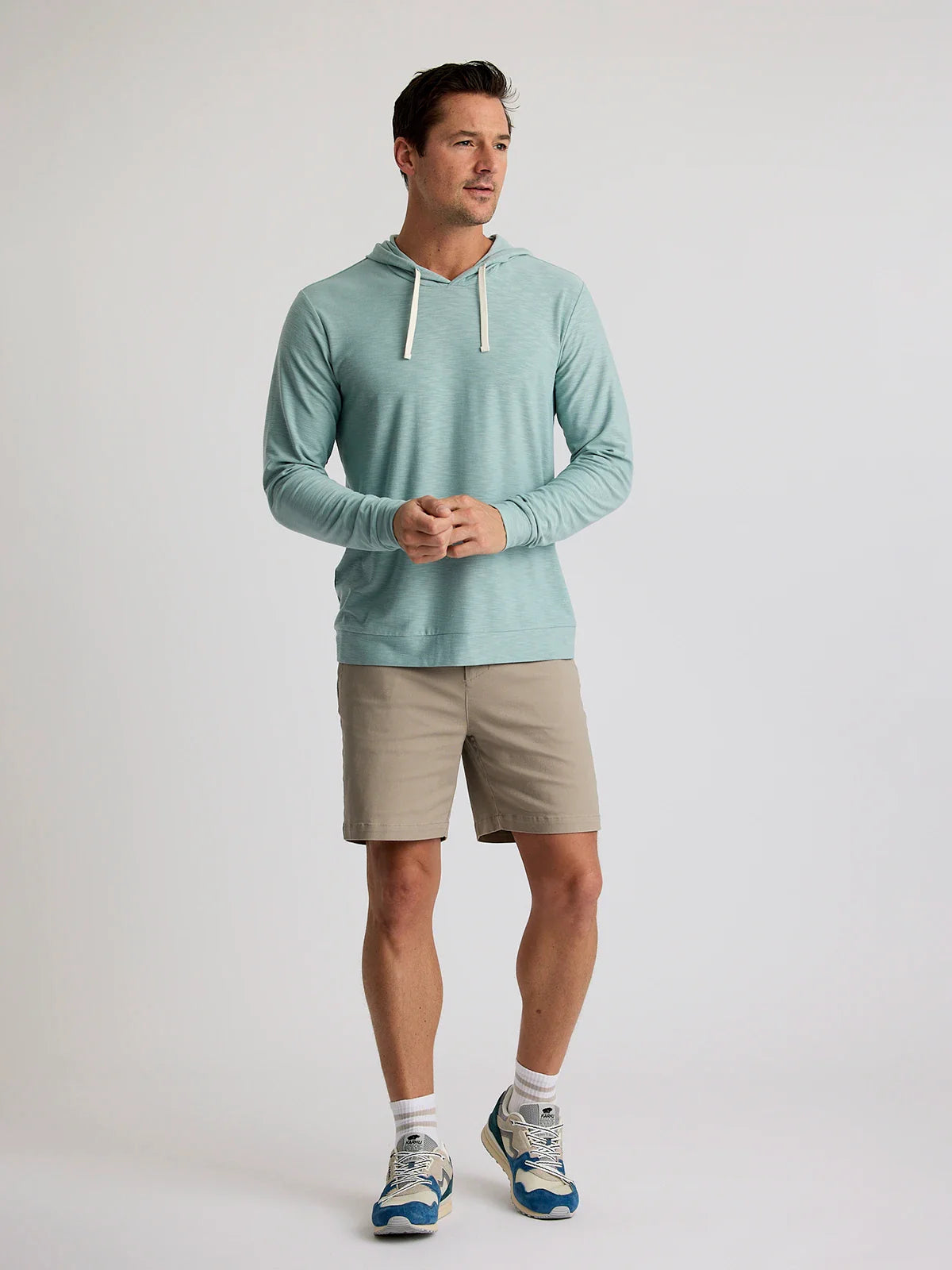 Men's Bamboo Slub Hoodie II - Ocean Mist