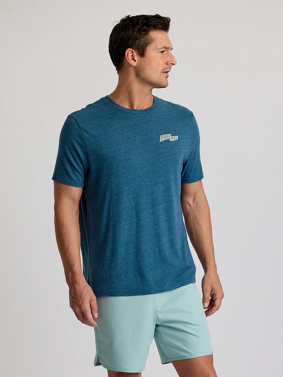 First & Last Tee - Heather Legion Blue