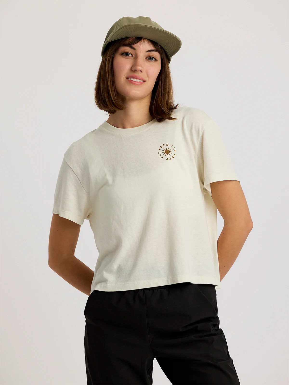 Women's Fan Palm Tee - Heather Birch