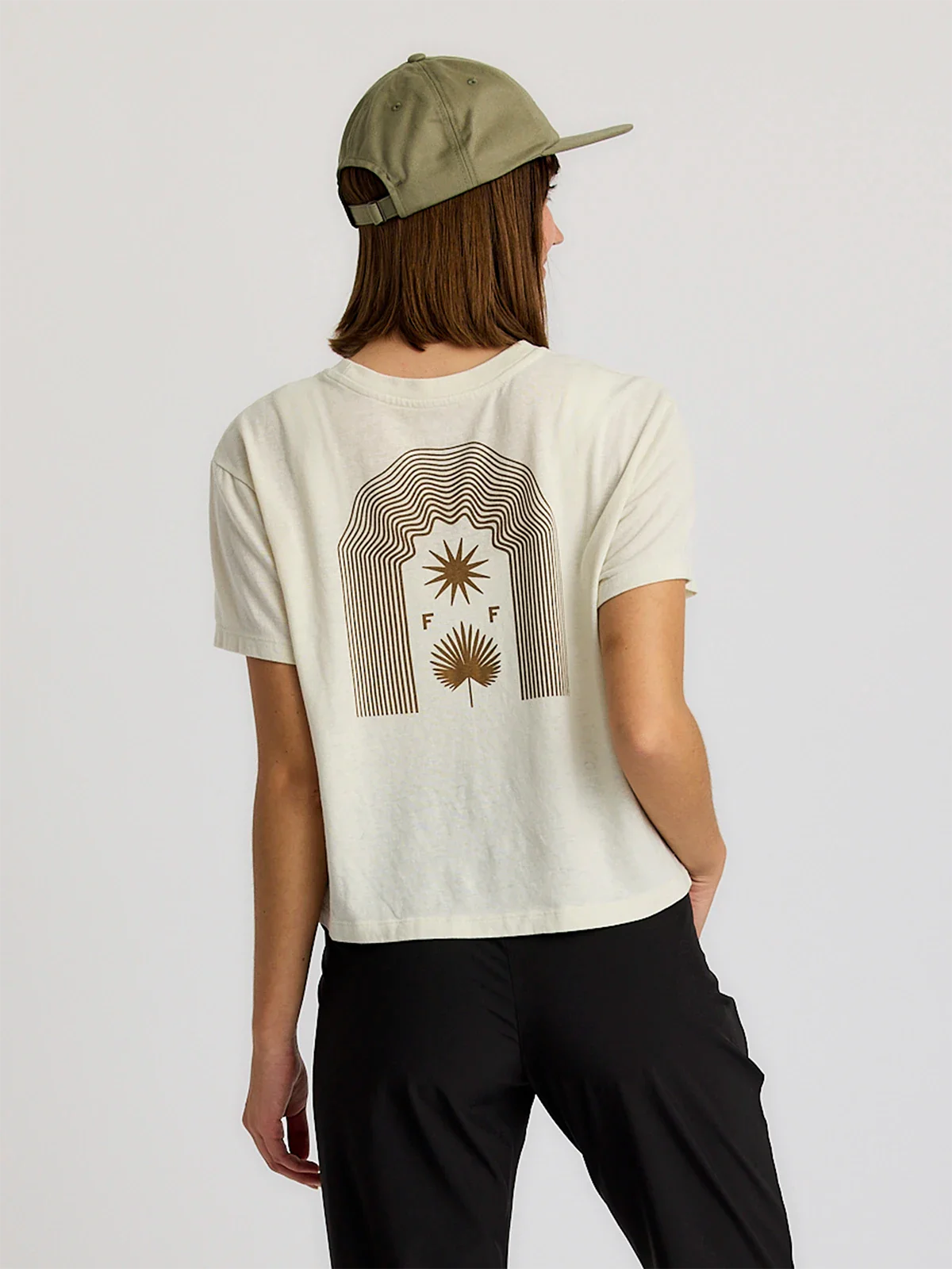 Women's Fan Palm Tee - Heather Birch