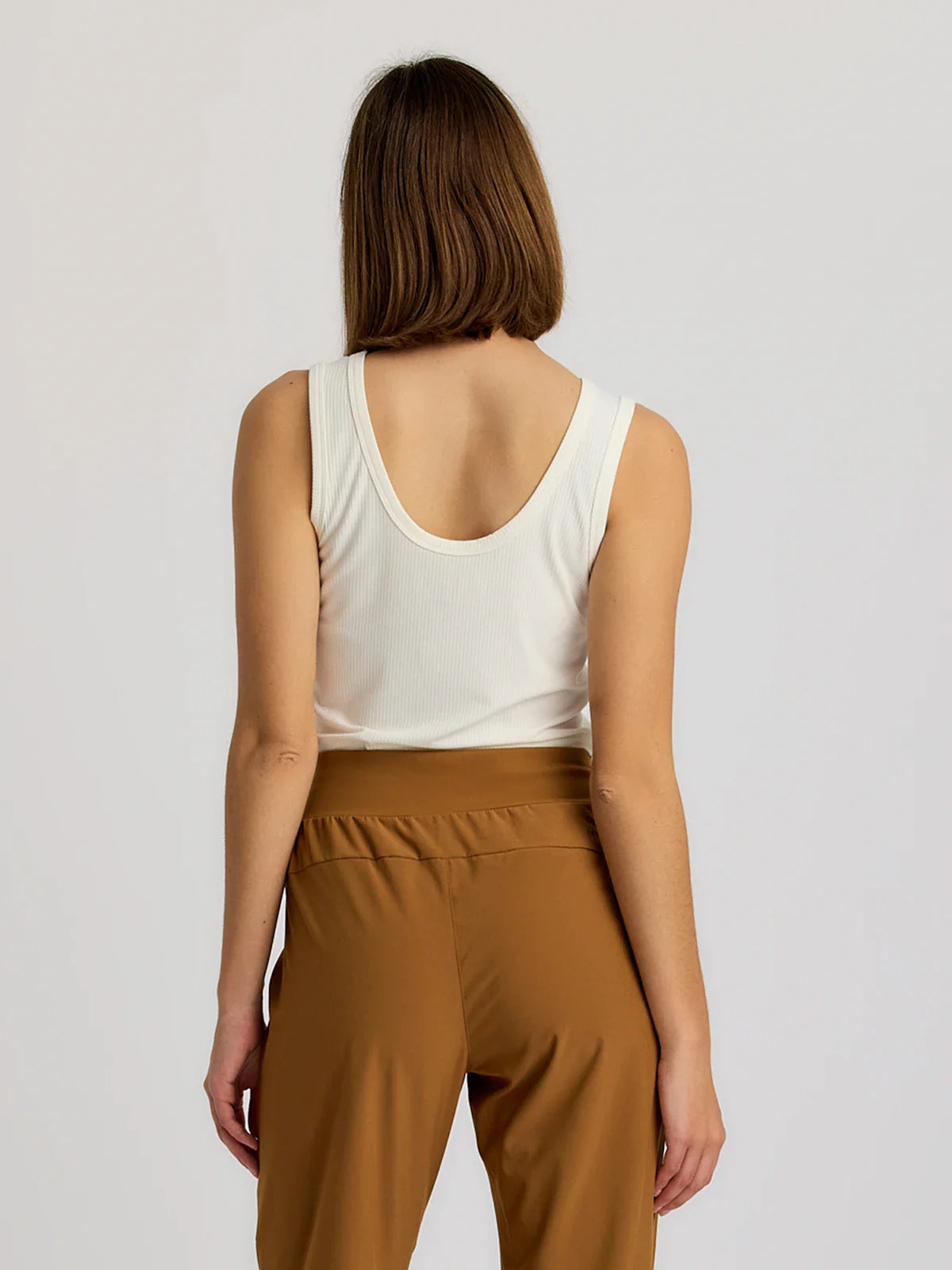 Women's Ribbed Bamboo Tank - Sea Salt