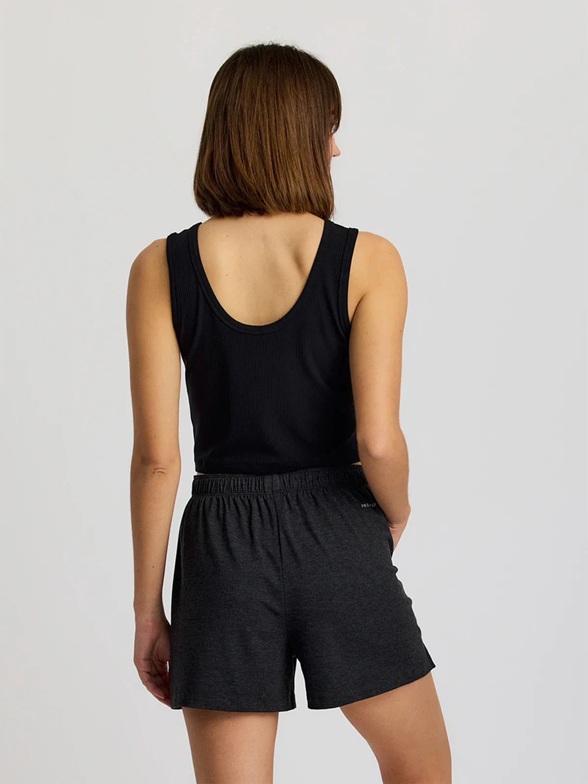 Women's Ribbed Bamboo Tank - Black