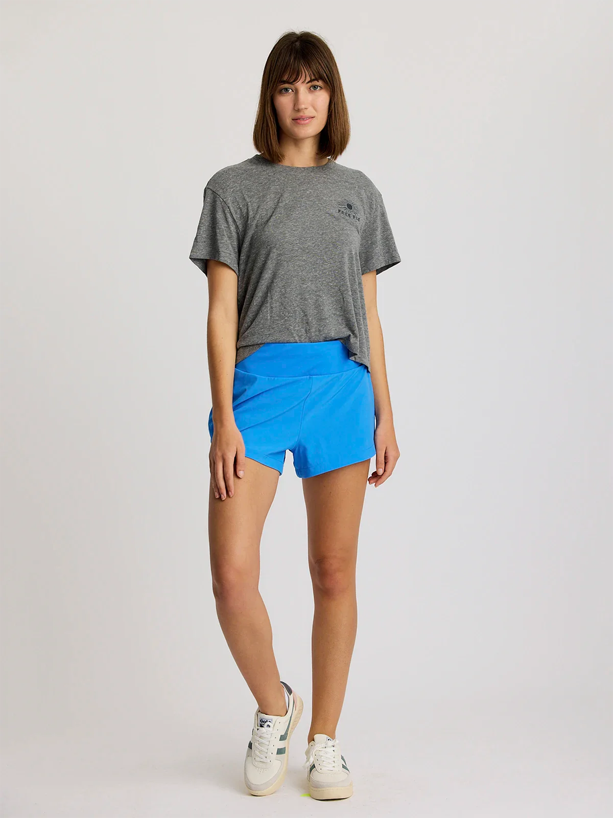 Women's Slow & Steady Meadow Tee - Heather Aspen Grey