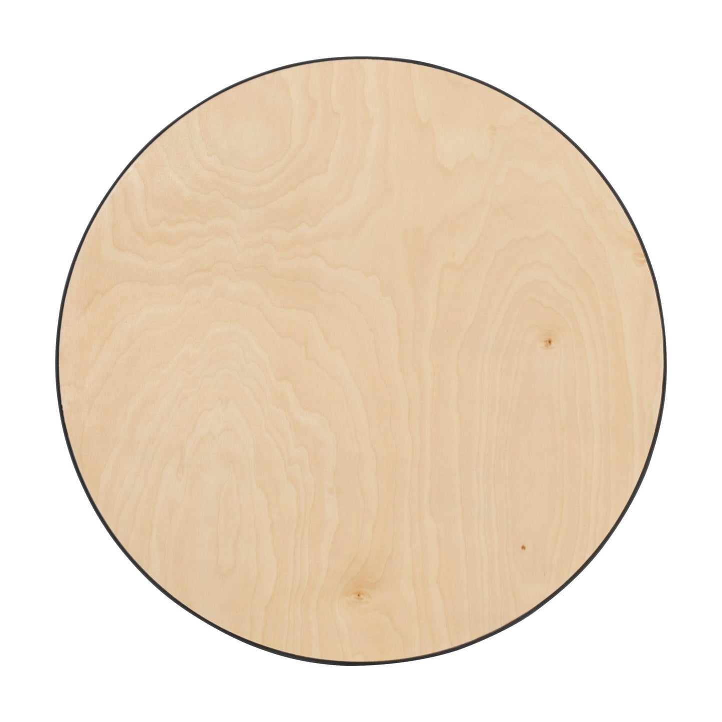 24'' Round Wood Cocktail Table with 30'' and 42'' Columns