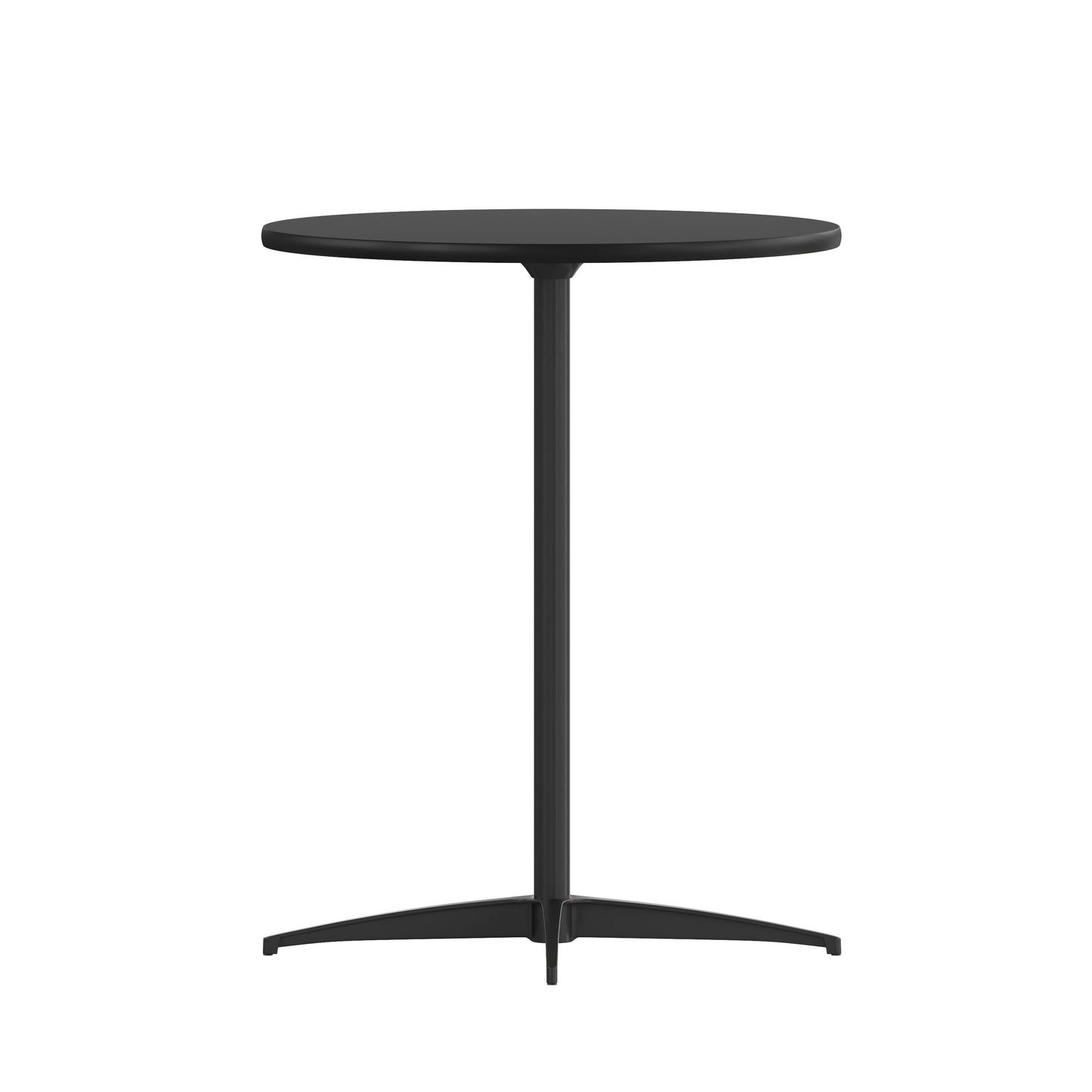 24'' Round Wood Cocktail Table with 30'' and 42'' Columns