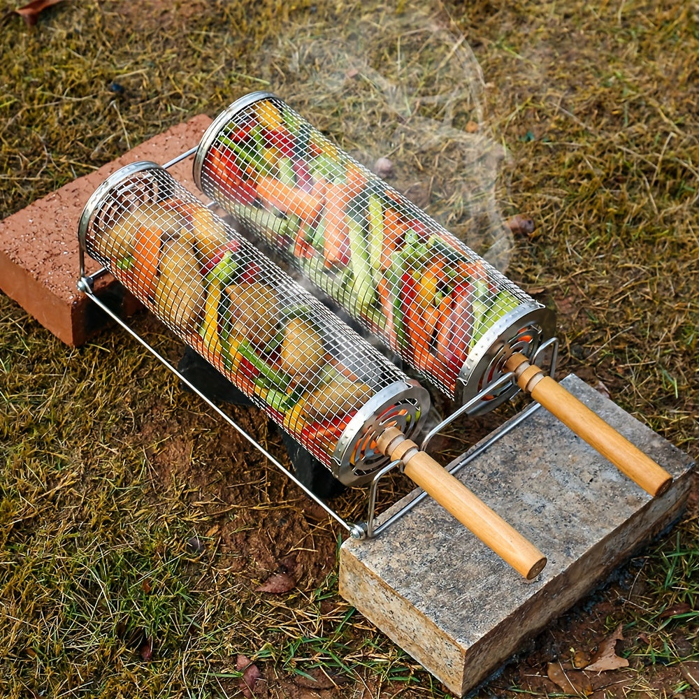 Stainless Steel Rolling Grill Baskets