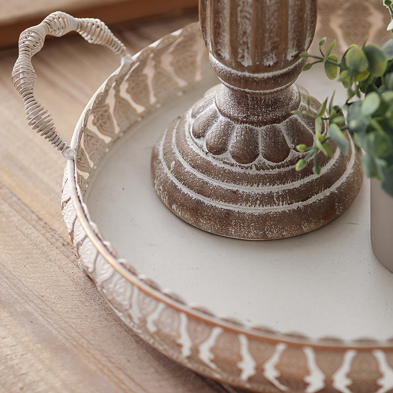 Vintage French-Style Metal Trays -F3LC