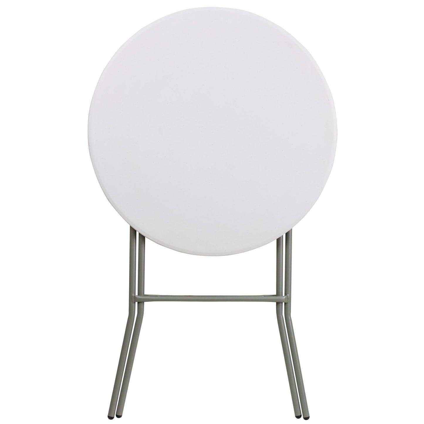 2.6-Foot Round Plastic Bar Height Folding Table