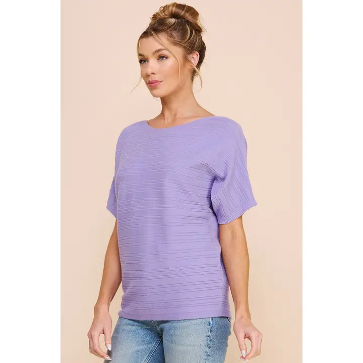 Blakely Soft Rib Short Sleeve Top