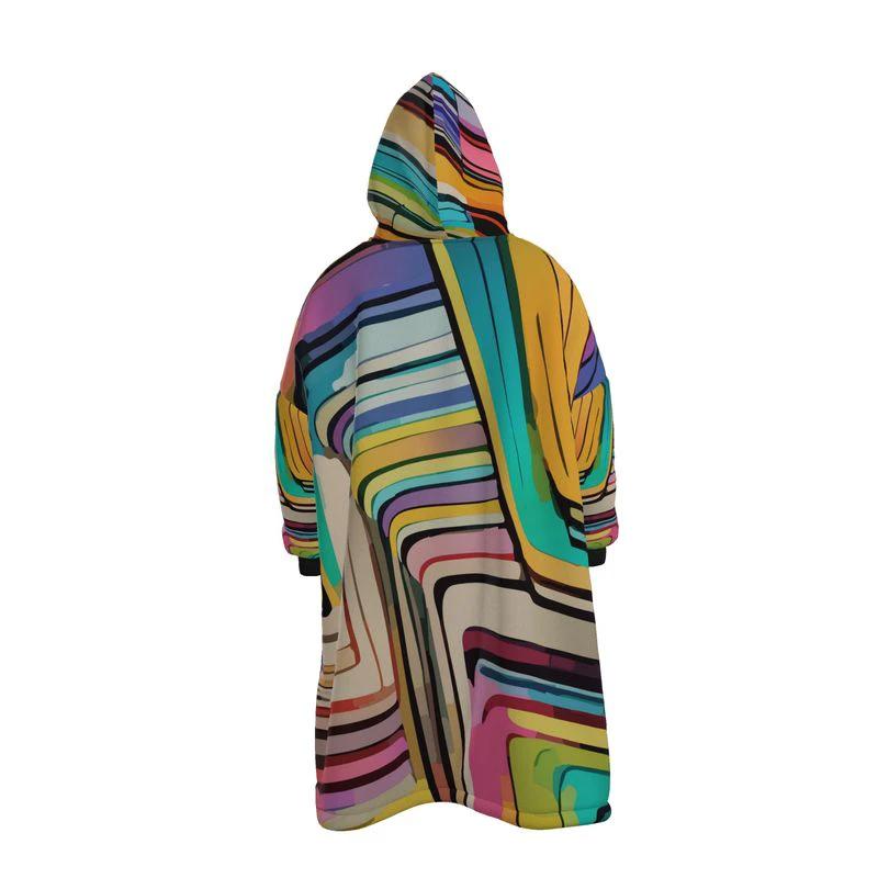 Hoodie Blanket – Laffy Taffy Wrapper All-Over Print | Wearable Art, Oversized Sherpa Fleece, All Gender