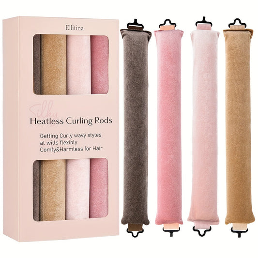 4pcs Ellitina Heatless Hair Curler Set - DCV2