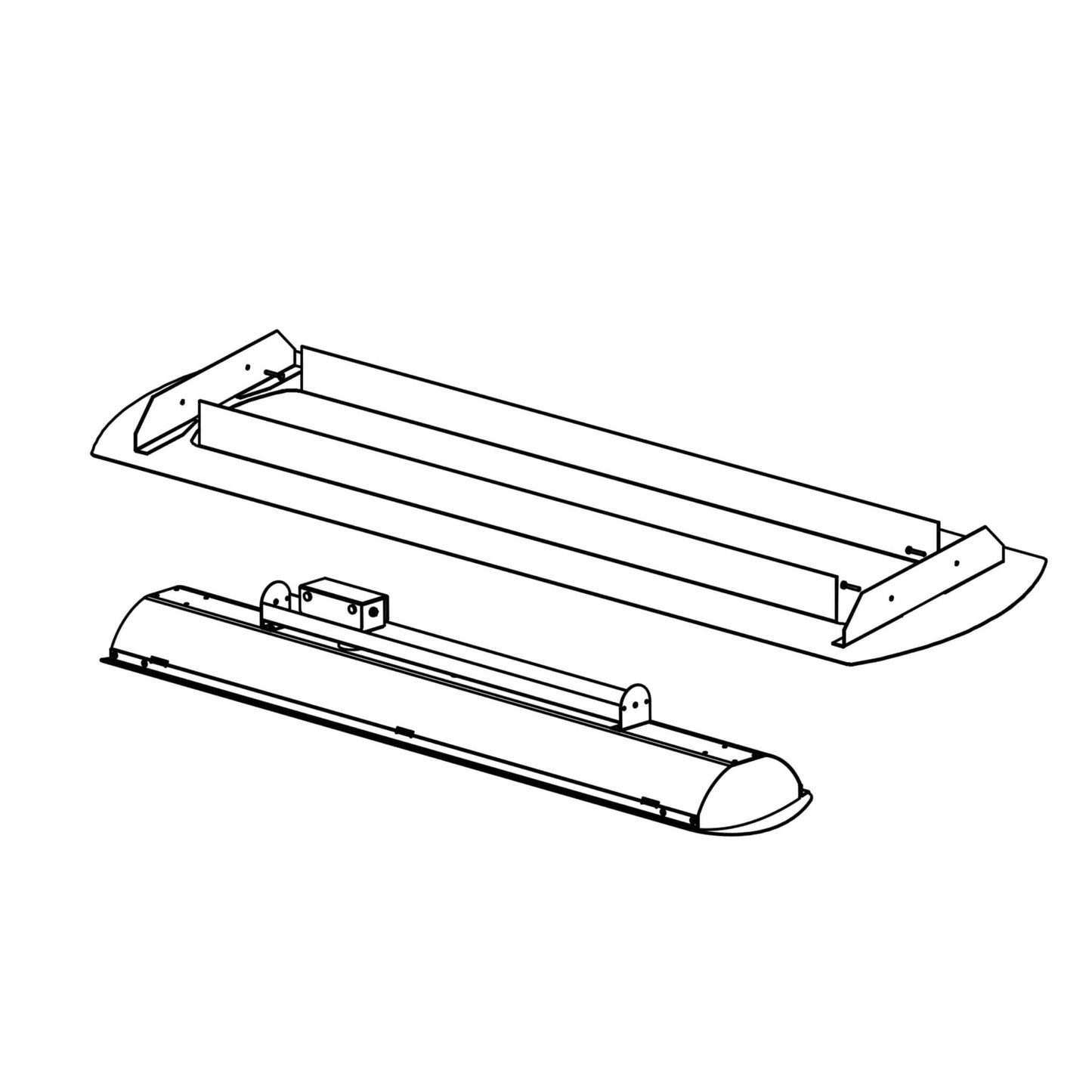 Bromic Electric Recess Kit for 3kW & 6kW (White)