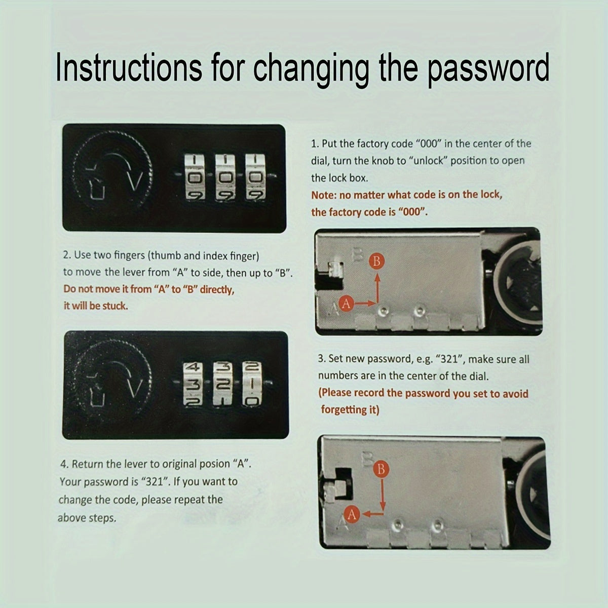 Large Portable Metal Cash Box with Lock & Tray TJR6H3S