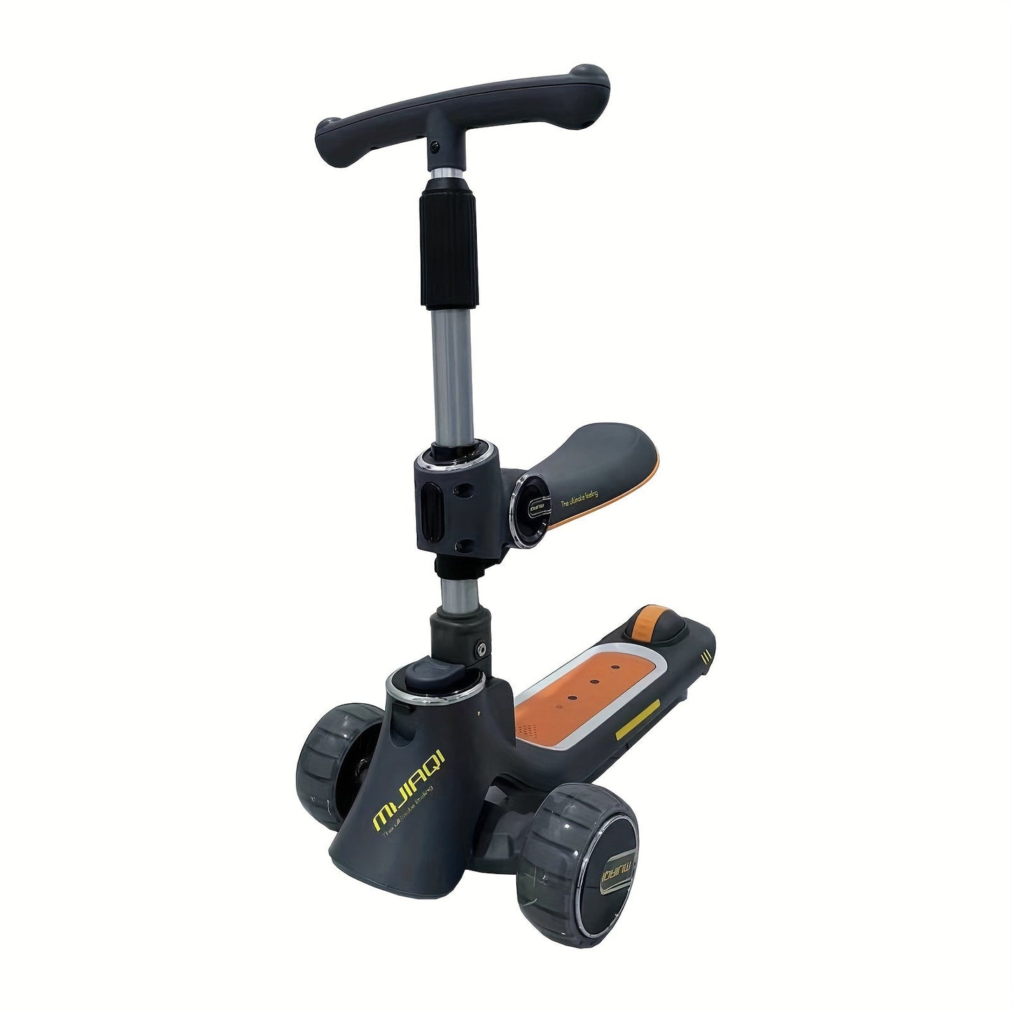 3-in-1 Kids' Scooter with Lights, Foldable & Seat Feature TJR9P6B