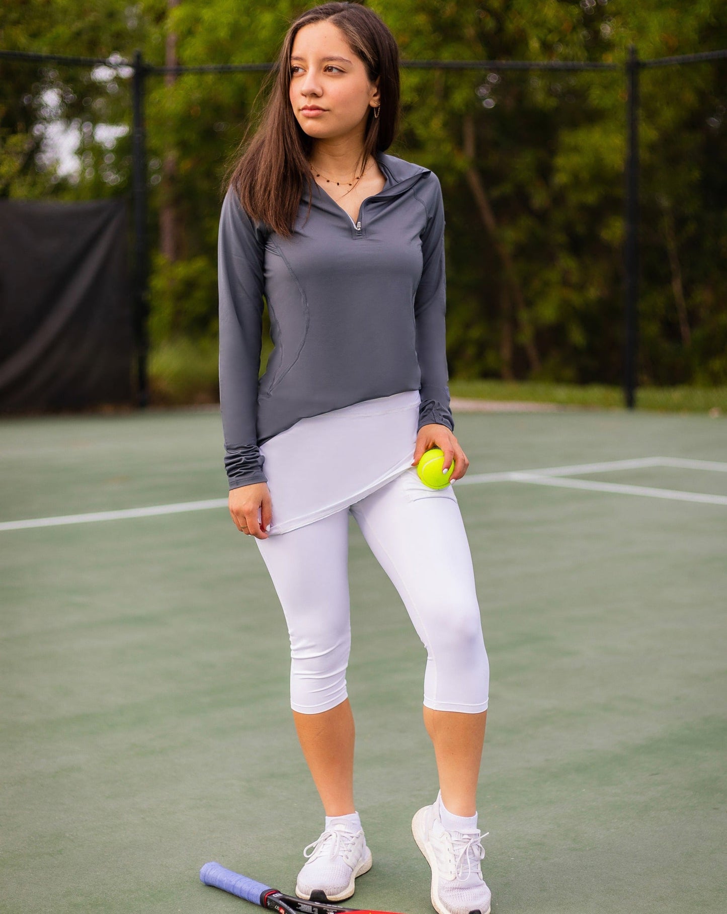 WOMEN'S MOCK ZIP TOP (3001)