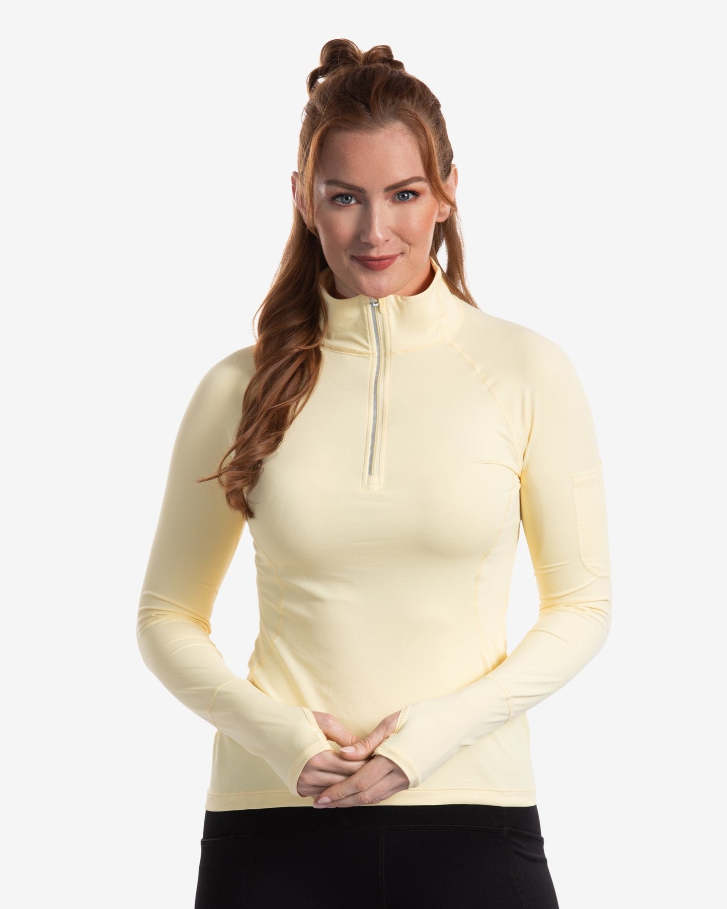 WOMEN'S MOCK ZIP TOP (3001)