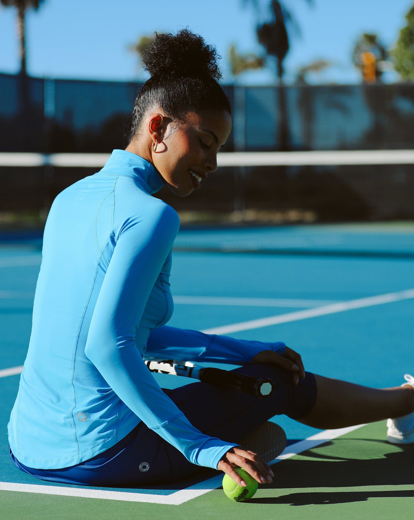 WOMEN'S MOCK ZIP TOP (3001)