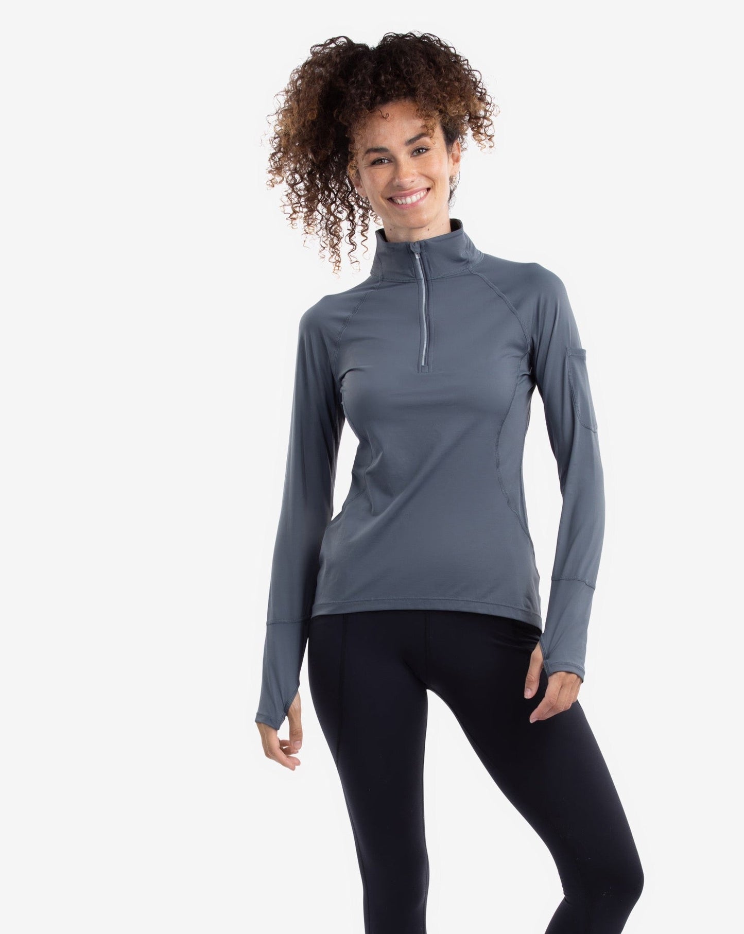 WOMEN'S MOCK ZIP TOP (3001)