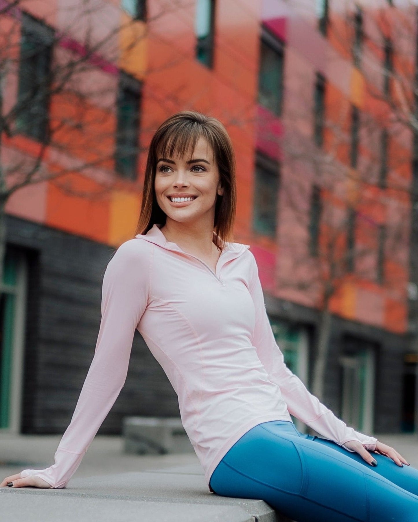 WOMEN'S MOCK ZIP TOP (3001)