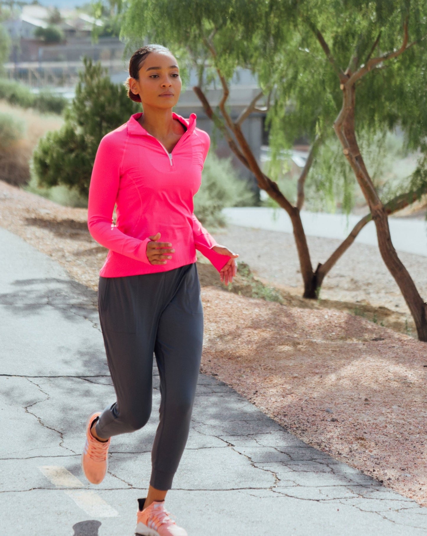 WOMEN'S MOCK ZIP TOP (3001)