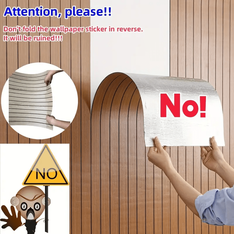 3D Wood Grain SelfAdhesive Wallpaper Roll-YUIL