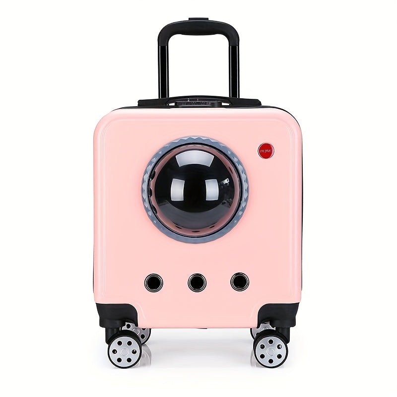 Premium PVC Pet Travel Carrier with Wheels-JEYA