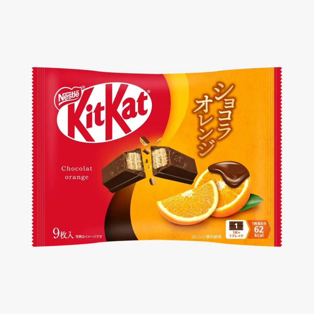 NESTLE KITKAT Mini Chocolate Bar Orange Flavor 9pcs